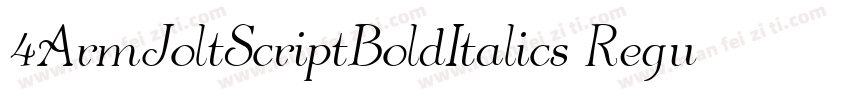 4ArmJoltScriptBoldItalics Regular字体转换
